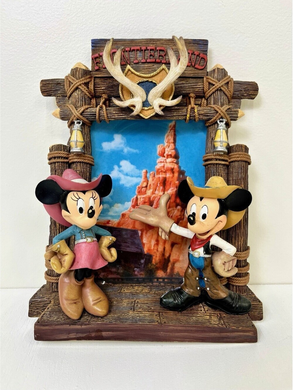 Disney World 30th Anniversary Frontierland Bradford Exchange Plate Mickey Minnie